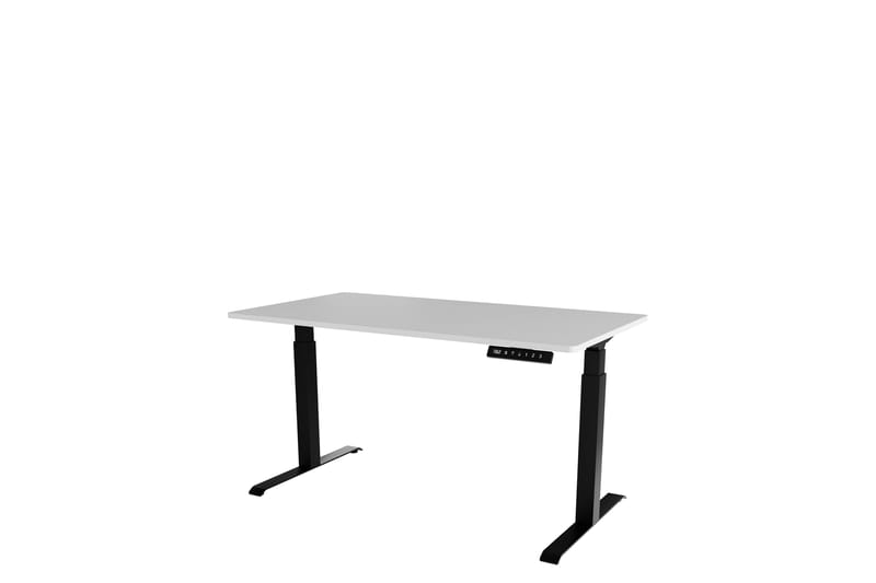 Adrianah Skrivebord 80x150 cm - Hvit/Svart - Møbler - Bord - Kontorbord - Skrivebord - Hev og senkbart skrivebord