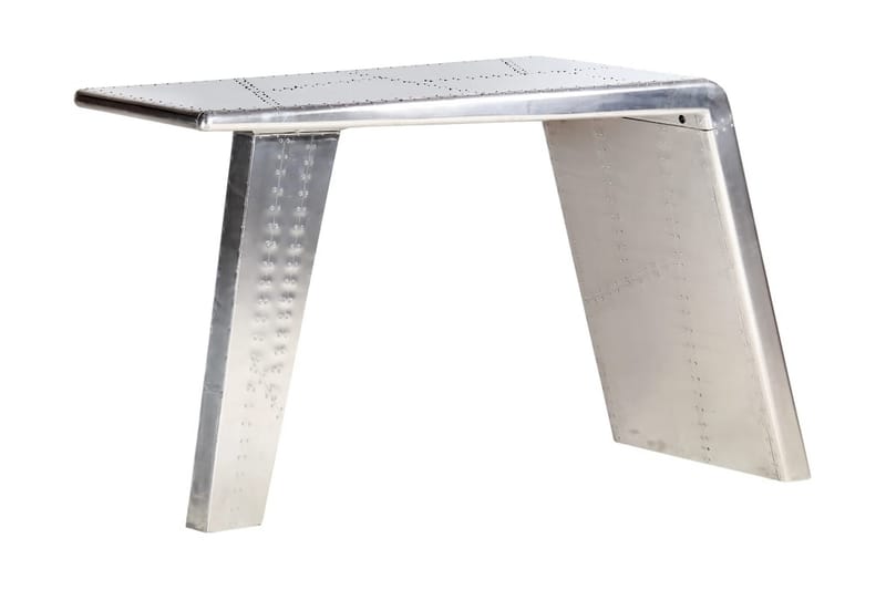 Aviator skrivebord sølv 112x50x76 cm metall - Møbler - Bord - Kontorbord - Skrivebord