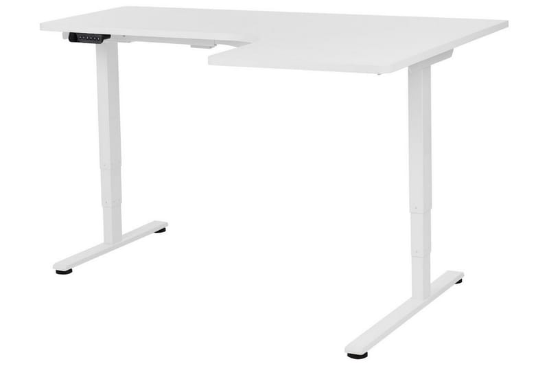 Bina Skrivebord 109x160 cm - Hvit - Møbler - Bord - Kontorbord - Skrivebord - Hev og senkbart skrivebord