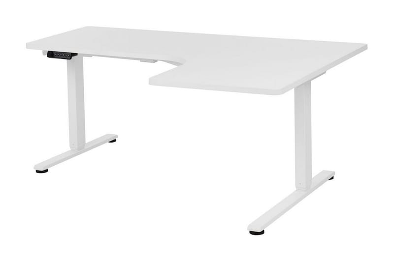 Bina Skrivebord 109x160 cm - Hvit - Møbler - Bord - Kontorbord - Skrivebord - Hev og senkbart skrivebord