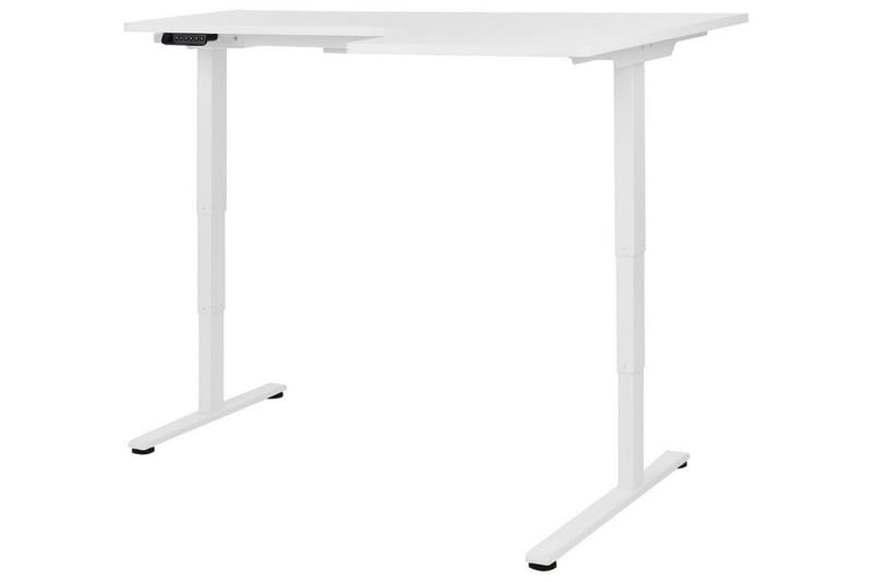 Bina Skrivebord 109x160 cm - Hvit - Møbler - Bord - Kontorbord - Skrivebord - Hev og senkbart skrivebord