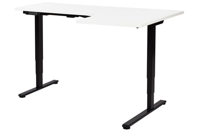 Bina Skrivebord 109x160 cm - Svart/Hvit - Møbler - Bord - Kontorbord - Skrivebord - Hev og senkbart skrivebord