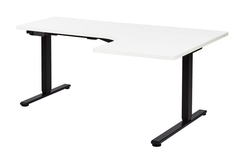 Bina Skrivebord 109x160 cm - Svart/Hvit - Møbler - Bord - Kontorbord - Skrivebord - Hev og senkbart skrivebord