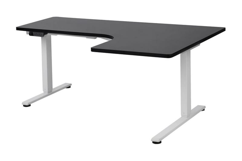 Bina Skrivebord 109x160 cm - Svart/Hvit - Møbler - Bord - Kontorbord - Skrivebord - Hev og senkbart skrivebord