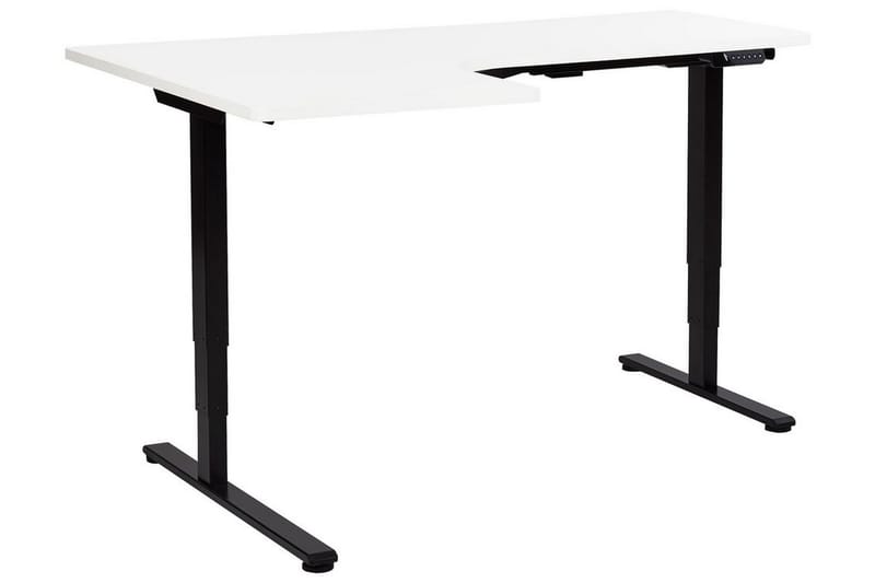 Bina Skrivebord 109x160 cm - Svart/Hvit - Møbler - Bord - Kontorbord - Skrivebord - Hev og senkbart skrivebord