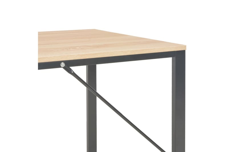 Databord svart og eik 120x60x73 cm - Møbler - Bord - Kontorbord - Skrivebord