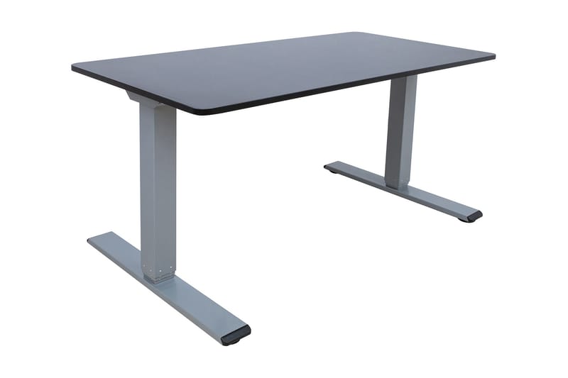 Ergo Optimal Skrivebord med 2 motor 140x80 cm Svart/Grå - Møbler - Bord - Kontorbord - Skrivebord