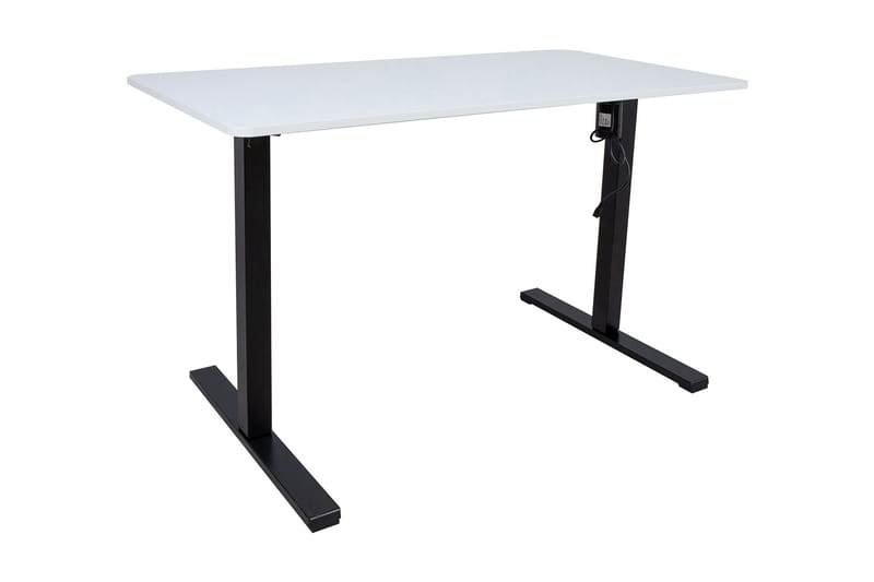 Ergo Optimal Skrivebord med motor 120x60 cm Hvit - Møbler - Bord - Kontorbord - Skrivebord