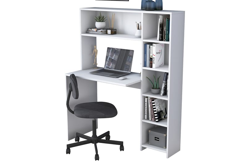 Freal Skrivebord 113 cm - Hvit - Hev og senkbart skrivebord - Skrivebord - Databord
