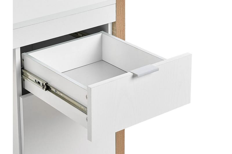 Graysburg Skrivebord 110 cm med Oppbevaring - Hvit/Lyst Tre - Møbler - Bord - Kontorbord - Skrivebord