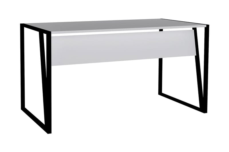 Jarlech Skrivebord 140 cm - Hvit/Svart - Møbler - Bord - Kontorbord - Skrivebord