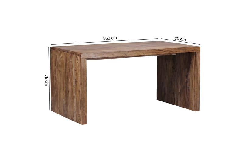 Kanaria Skrivebord 160 cm - Brun - Møbler - Bord - Kontorbord - Skrivebord