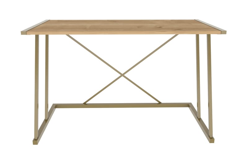 Malem Skrivebord 60x75x114 cm - Gull/Brun - Hev og senkbart skrivebord - Skrivebord - Databord