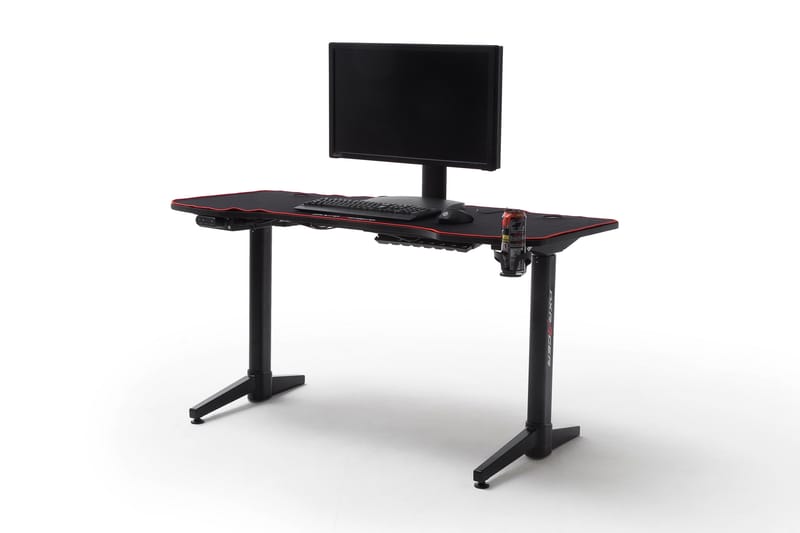 Nonya 4 Gaming Skrivebord 140 cm Hev - og Senkbart - Svart - Møbler - Bord - Kontorbord - Skrivebord - Hev og senkbart skrivebord