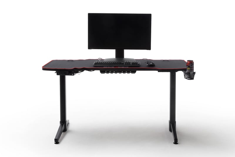 Nonya 4 Gaming Skrivebord 140 cm Hev - og Senkbart - Svart - Møbler - Bord - Kontorbord - Skrivebord - Hev og senkbart skrivebord