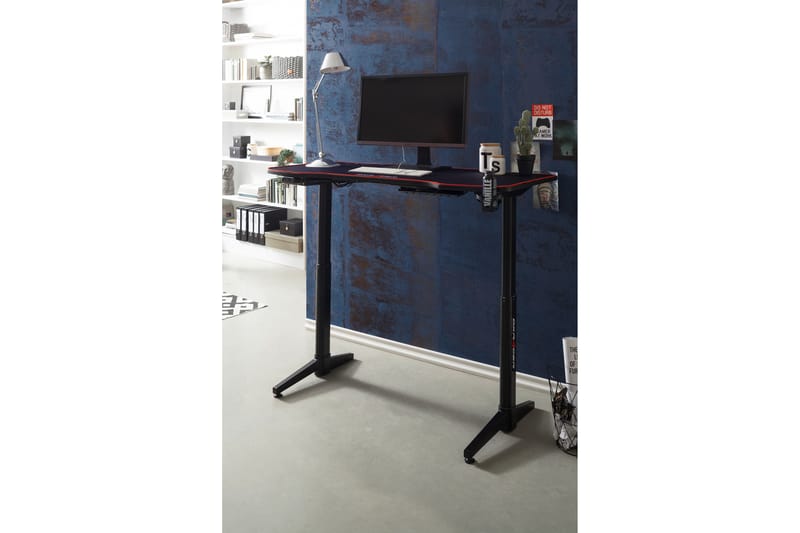 Nonya 4 Gaming Skrivebord 140 cm Hev - og Senkbart - Svart - Møbler - Bord - Kontorbord - Skrivebord - Hev og senkbart skrivebord