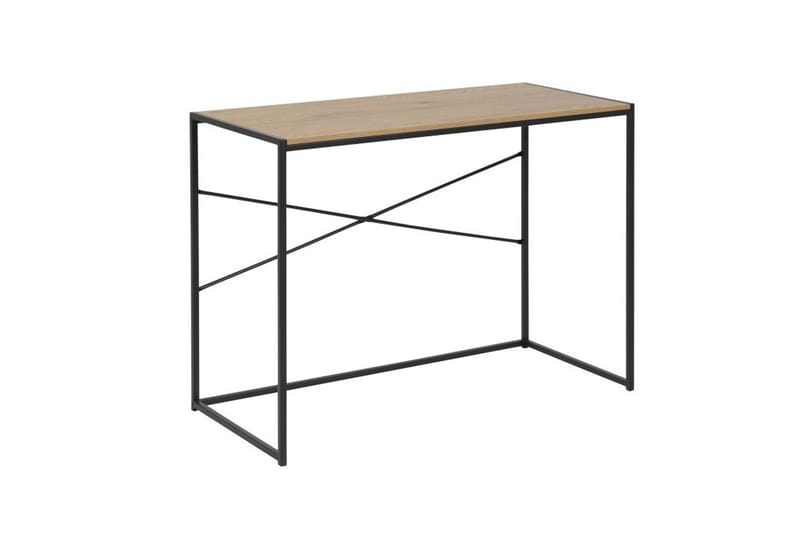 Seaford Skrivebord 100x45x75 cm Eik/Svart - Møbler - Bord - Kontorbord - Skrivebord