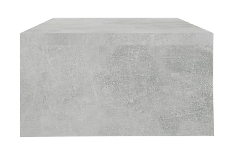 Skjermstativ betonggrå 42x24x13 cm sponplate - Grå - Møbler - Bord - Kontorbord - Skrivebord