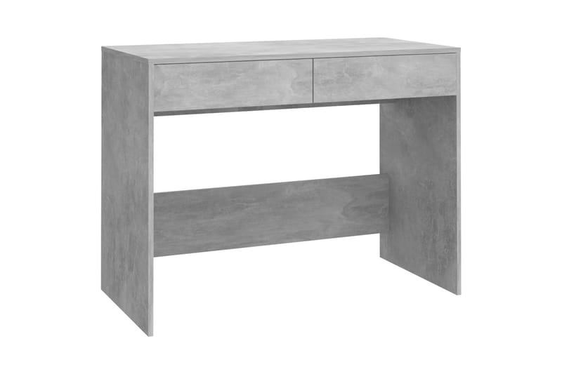 Skrivebord betonggrå 101x50x76,5 cm sponplate - Grå - Skrivebord