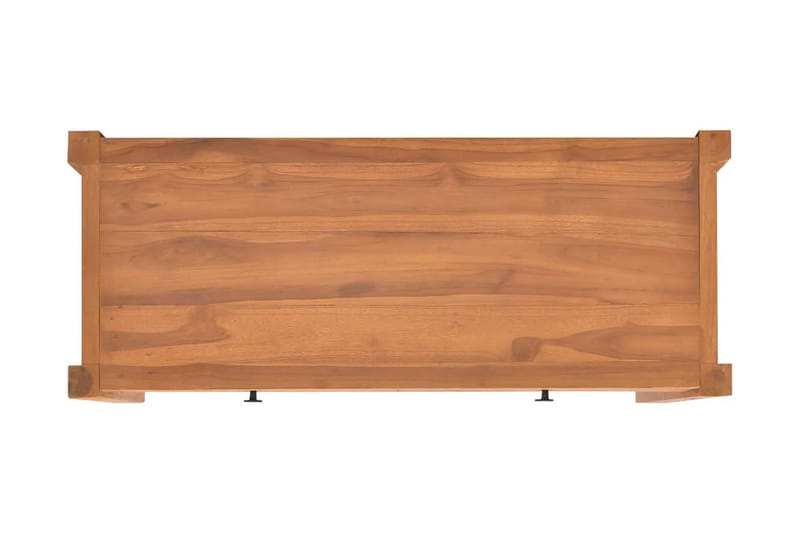 Skrivebord med 2 skuffer 100x40x75 cm resirkulert teak - Brun - Møbler - Bord - Kontorbord - Skrivebord