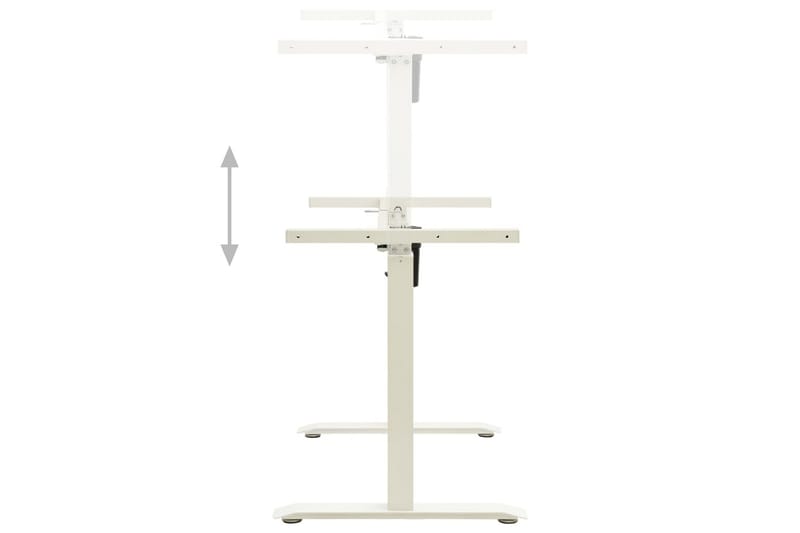 Understell til sitte-/ståbord motorisert justerbar hvit - Hvit - Møbler - Bord - Kontorbord - Skrivebord