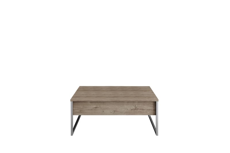 Luxe Sofabord 90 cm - Valnøtt/Sølv - Møbler - Bord - Sofabord