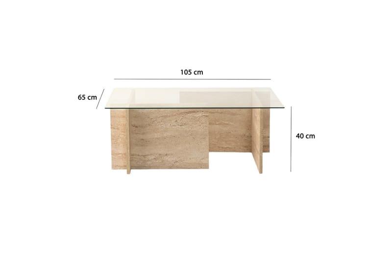 Malpani Sofabord 105 cm - Beige - Møbler - Bord - Sofabord