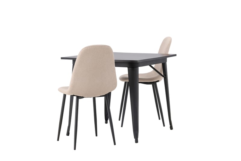 Ochovi Spisegruppe 80 cm Rektangulær med 2 Bennie Stoler - Beige - Møbler - Bord - Spisegrupper