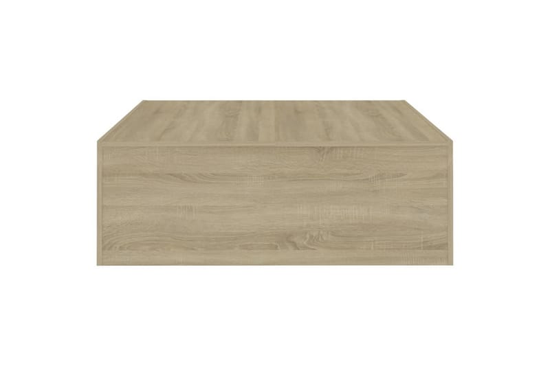 Salongbord sonoma eik 100x100x35 cm sponplate - Brun - Møbler - Bord - Sofabord