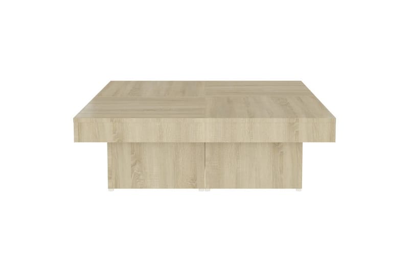 Salongbord sonoma eik 90x90x28 cm sponplate - Brun - Møbler - Bord - Sofabord