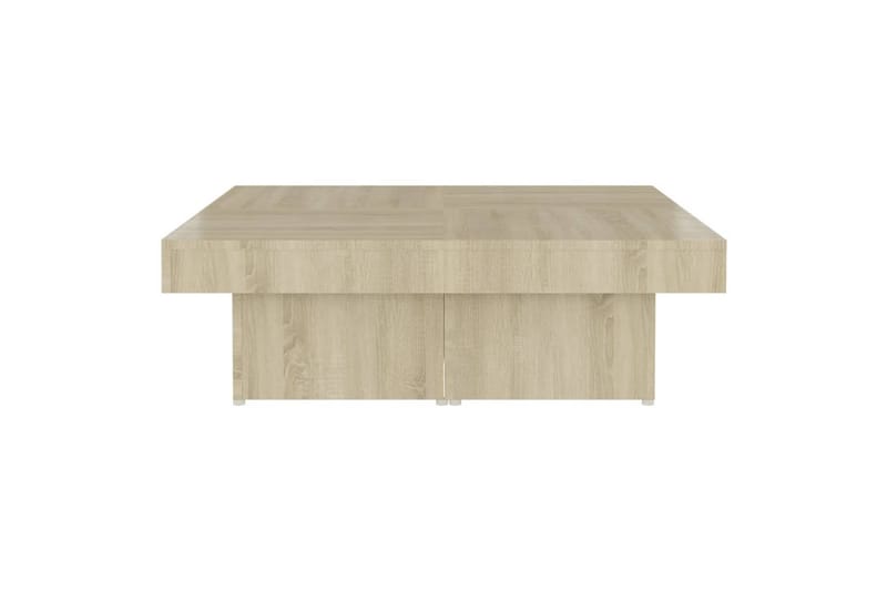 Salongbord sonoma eik 90x90x28 cm sponplate - Brun - Møbler - Bord - Sofabord