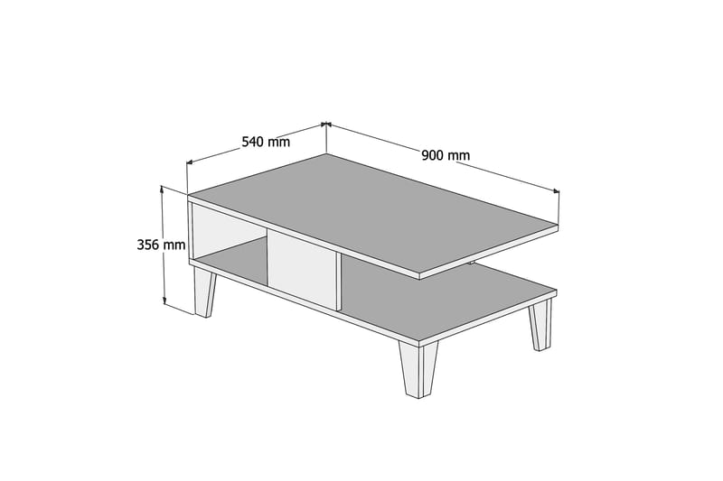 Coffee Table Eik|Marmor - Møbler - Bord - Sofabord