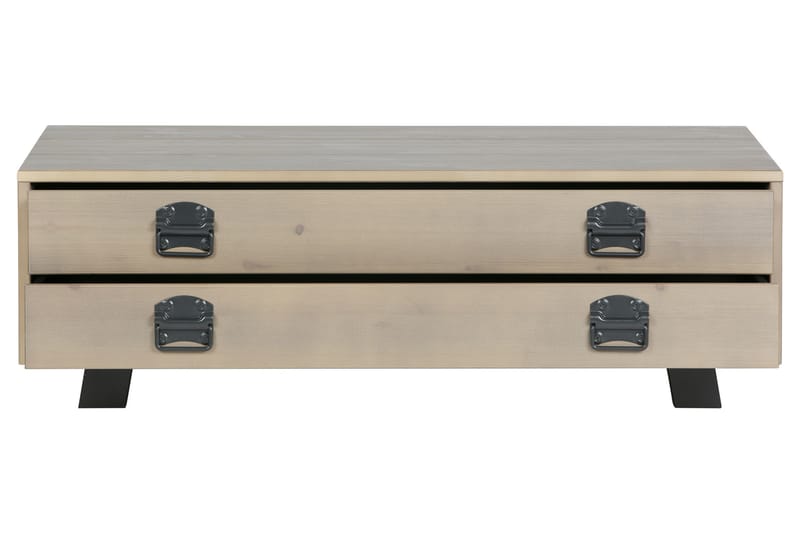 Factory Sofabord 110 cm med Oppbevaringsskuff - Beige/Grå - Møbler - Bord - Sofabord