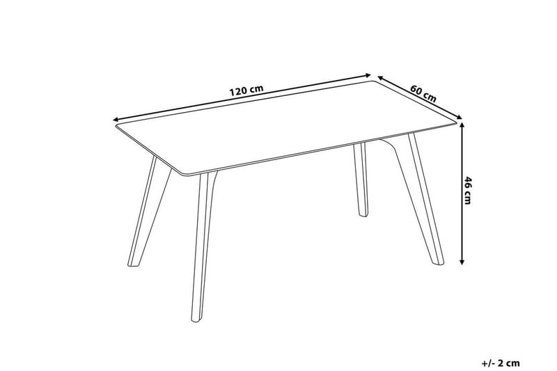 Hudson Sofabord 120 cm - Glass/Natur - Møbler - Bord - Sofabord