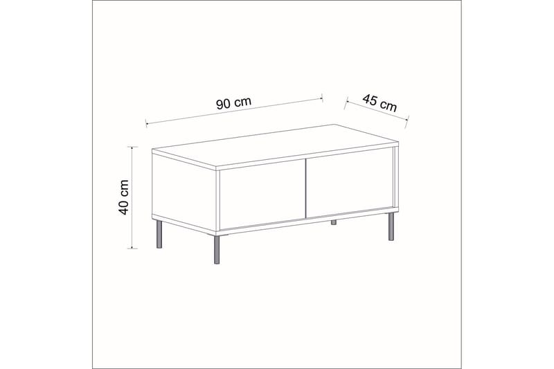 Imaj Sofabord 90 cm - Hvit - Møbler - Bord - Sofabord