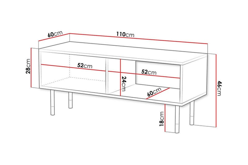 Juniskär Sofabord 60 cm - Svart - Møbler - Bord - Sofabord