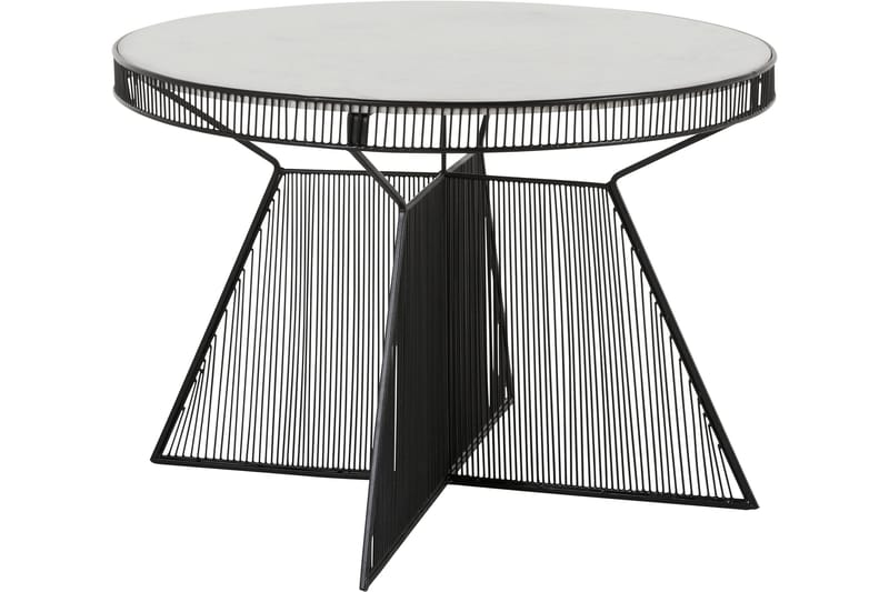 Juntolo Sofabord 77x77 cm - Svart - Sofabord - Sammenleggbart bord - Speilbord - Sofabord med oppbevaring - Sofabord med hjul - Hev og senkbart sofabord