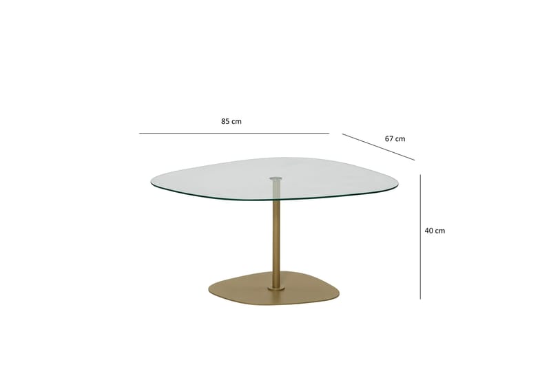 Karamea Sofabord 85 cm - Gull - Møbler - Bord - Sofabord