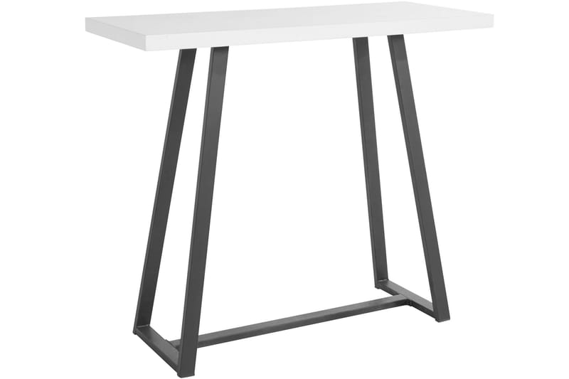 Kegilia Sofabord 120x50 cm - Svart/Hvit - Sofabord - Sammenleggbart bord - Speilbord - Sofabord med oppbevaring - Sofabord med hjul - Hev og senkbart sofabord