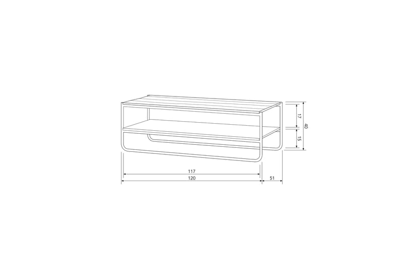 Moti Sofabord 120 cm - Naturell - Møbler - Bord - Sofabord