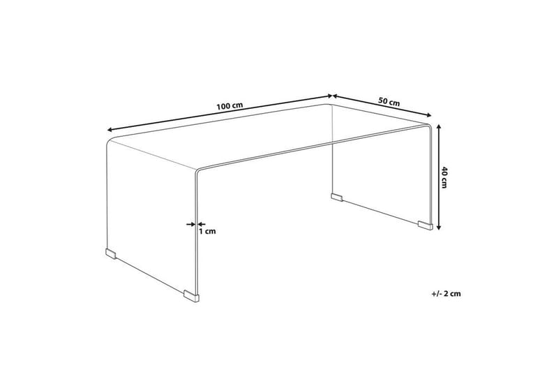 Prestina Sofabord - Transparent - Møbler - Bord - Sofabord