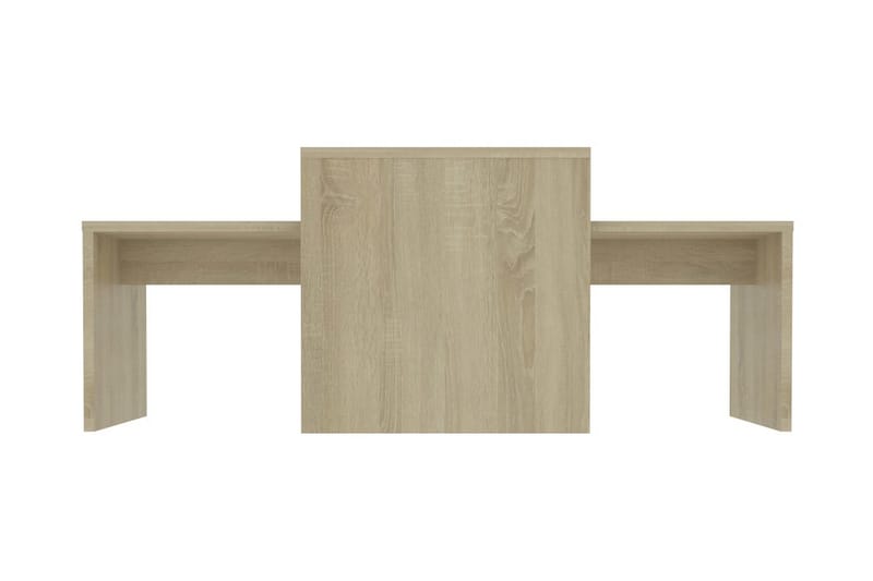 Salongbordsett sonoma eik 100x48x40 cm sponplate - Møbler - Bord - Sofabord