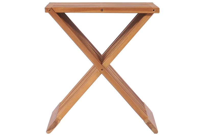 Sammenleggbar krakk 40x32x45 cm heltre teak - Brun - Møbler - Bord - Sofabord