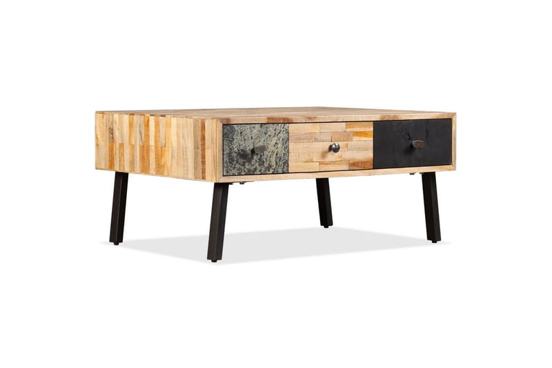 Sofabord gjenvunnet heltre teak 90x65x40 cm - Resirkulert Tre - Møbler - Bord - Sofabord