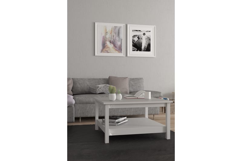 Vallvidera Sofabord 81 cm - Hvit - Møbler - Bord - Sofabord