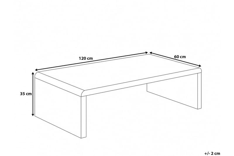 Wakee Sofabord 120 cm - Hvit - Møbler - Bord - Sofabord