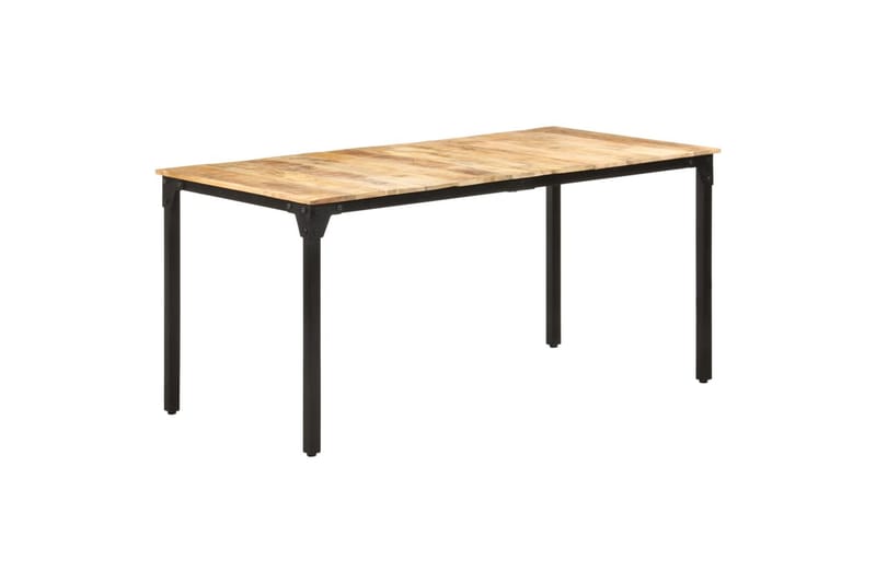 Spisebord 160x80x76 cm grovt mangotre - Brun - Spisebord & kjøkkenbord