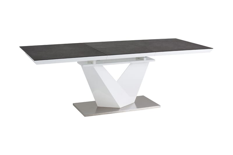 Alaras Spisebord 140 cm - Glass/Grå - Spisebord & kjøkkenbord