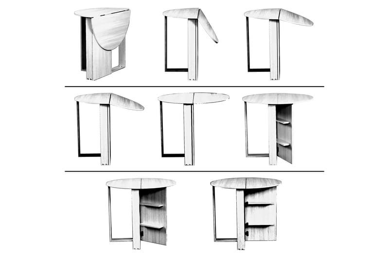 Comfortale Spisebord Rundt Sammenleggbart - Møbler - Bord - Spisebord & kjøkkenbord