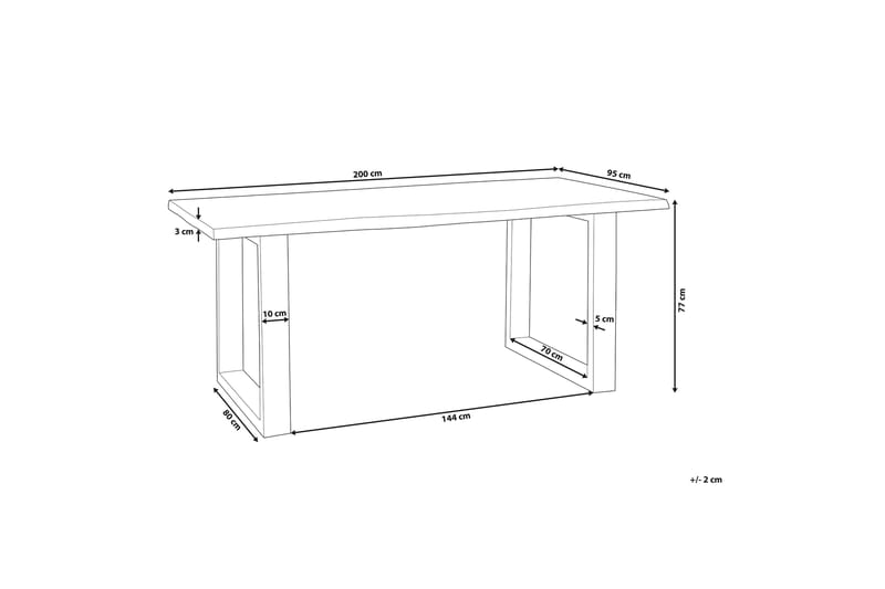 Heby Spisebord 200 cm - Brun - Møbler - Bord - Spisebord & kjøkkenbord